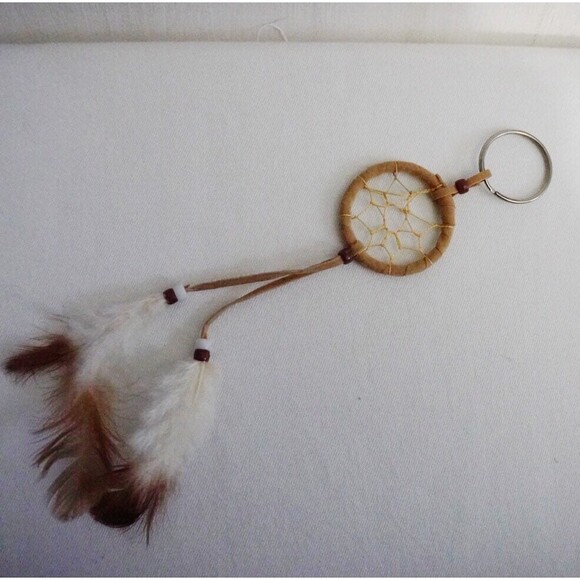 Feather Dream Catcher Keychain Bag Charm - Picture 3 of 5